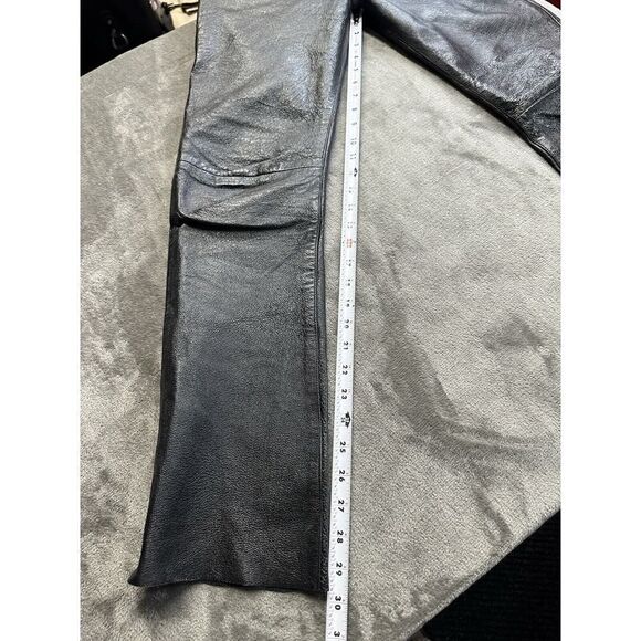 Diesel Industry | Men's Leather Black Pants sz 27 - Picture 11 of 14